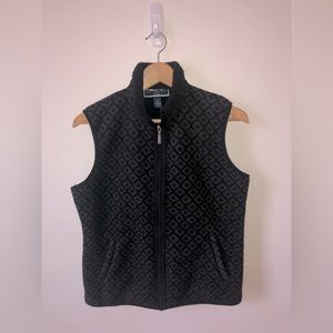 Karen Scott Women’s Athletic Black Vest Size Petite Medium (PM)